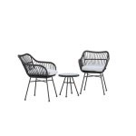 Fjôrd - Loungeset Zwart - Wicker - Viga