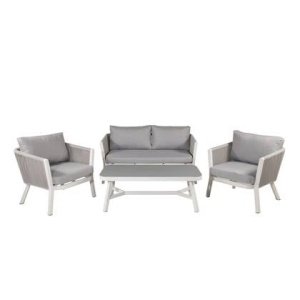 Fjôrd - Tuinset Wit Lounge - Aluminium - Virya