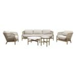 Garden Impressions Talara stoel bank loungeset 5-delig - Zand