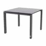 Goa Tafelframe Antracite Met HPL Tafelblad Slate Antracite 95 x 95 cm - 4so