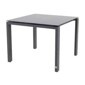 Goa Tafelframe Antracite Met HPL Tafelblad Slate Antracite 95 x 95 cm - 4so