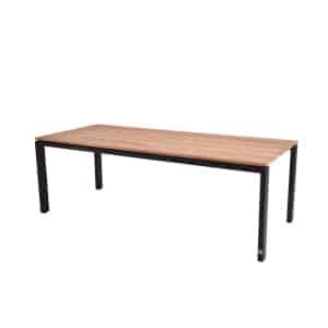 Goa Tafelframe Antracite Met Tafelblad Teak 220 x 95 cm - 4so