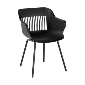 Hartman Jill Rondo tuinstoel zwart - aluminium onderstel