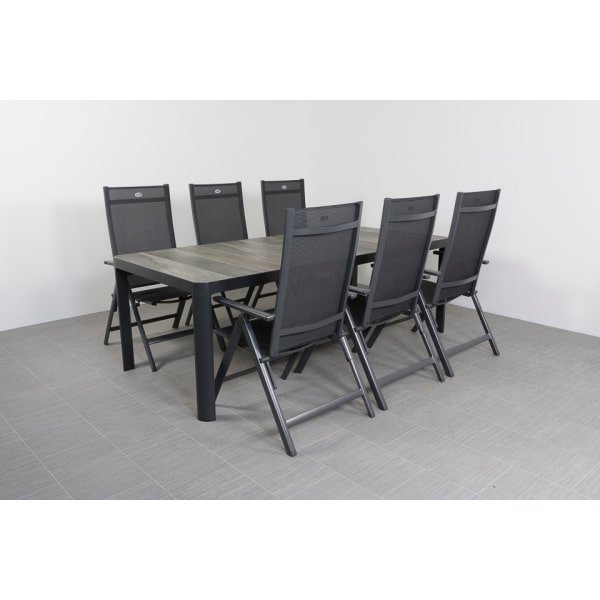 Hartman Napoli/Queens 220 cm. tuinset - 7-delig verstelbaar