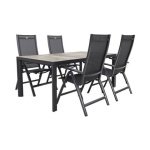 Hartman Roma|Kings tuinset antraciet - 180x100 cm.