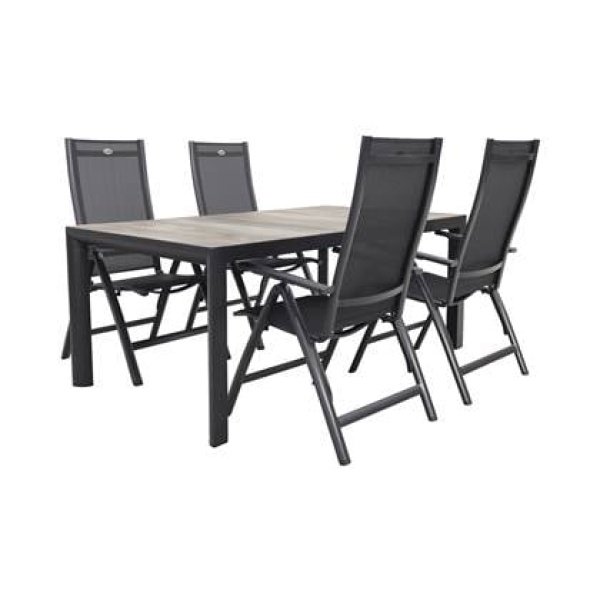 Hartman Roma|Kings tuinset antraciet - 180x100 cm.
