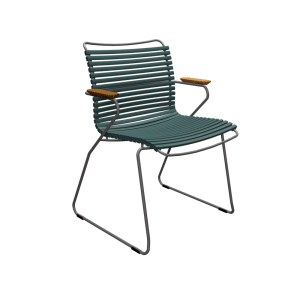 Houe Click Dining tuinstoel met arm Pine Green