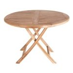 House Nordic Oviedo Ronde Eettafel Teakhout