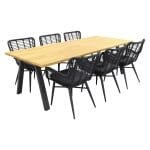 Jasmine Black/Ambassador 240x100 cm. tuinset - 7 delig