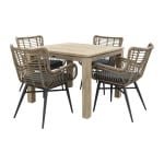 Jasmine natural/Rome grey 100 cm. - tuinset 5-delig