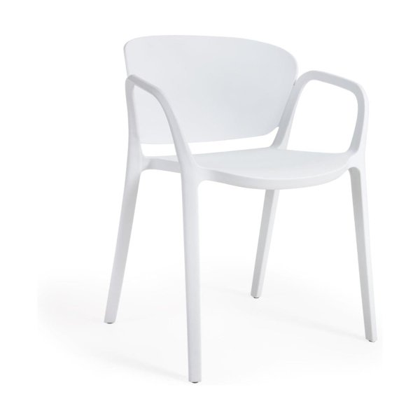 Kave Home Ania tuinstoel kunststof wit