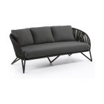 Kave Home Branzie tuinbank black 180 cm