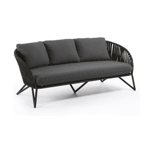 Kave Home Branzie tuinbank black 180 cm