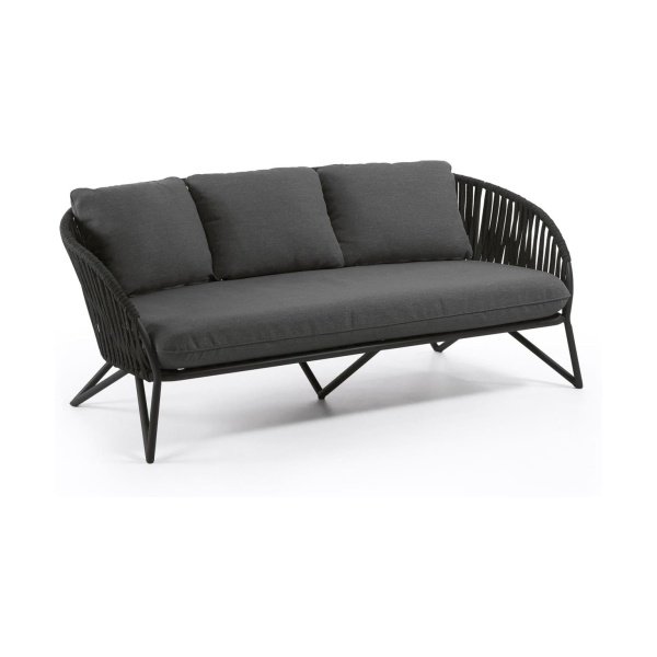 Kave Home Branzie tuinbank black 180 cm