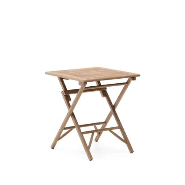 Kave Home Inklapbare Bistrotafel Dandara Acaciahout, 66 x 66cm - Naturel