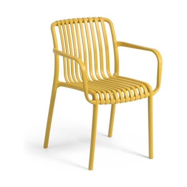 Kave Home Isabellini tuinstoel geel