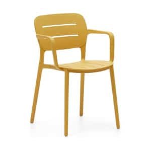 Kave Home Morella tuinstoel Mustard
