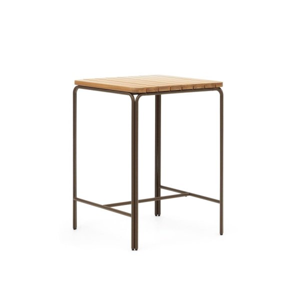 Kave Home Outdoor Bartafel Salguer Acaciahout, 70 x 70cm - Bruin