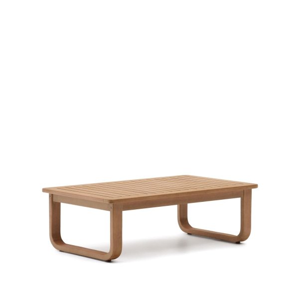 Kave Home Outdoor Salontafel Sacaleta Eucalyptushout, 100 x 60cm - Naturel