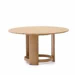 Kave Home Ronde Eettafel Xoriguer Eucalyptushout, 140cm - Naturel