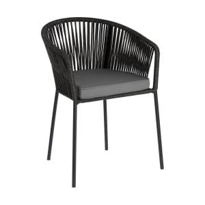 Kave Home Yanet tuinstoel zwart