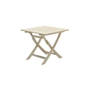 Kent vouwtafel 80x80xH72 acacia white wash - Garden impressions