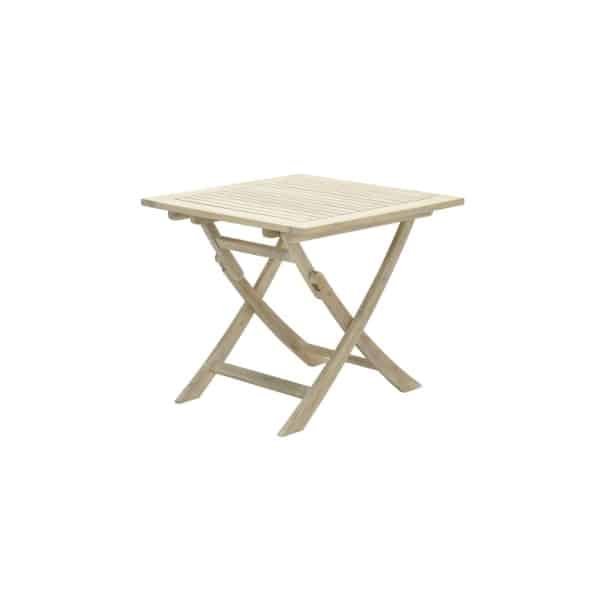Kent vouwtafel 80x80xH72 acacia white wash - Garden impressions
