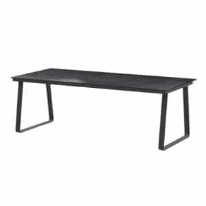 Konos Tafelframe Antracite met Ceramic Marble tafelblad 220 x 95 cm - 4so