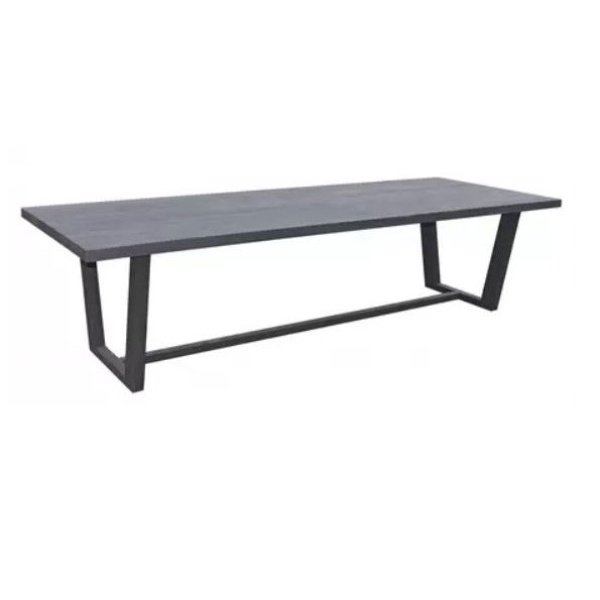 Lauren tafel 300x110x76 cm teak charcoal finish - Max luuk