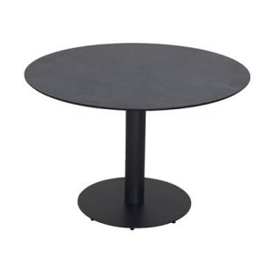 Lisomme Sieb ronde tuintafel zwart - Ø110 cm