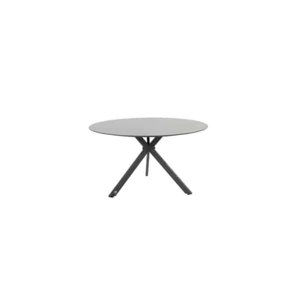 Locarno Tafelframe Antracite Met Locarno HPL Slate Tafelblad diameter 130 cm - 4so