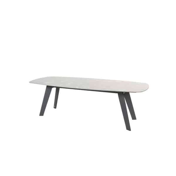 Montana Tafelframe Antracite Met Montana Tafelblad Ceramic Terrazzo 240 x 103 cm - 4so