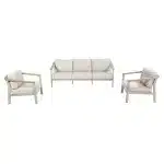 Olivia loungeset 3-zits lounge bank + 2x lounge stoel