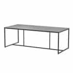 Quatro Tafelframe Antracite met HPL Light Grey tafelblad 220 x 95 cm - 4so