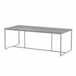 Quatro Tafelframe Frost Grey met HPL Light Grey tafelblad 220 x 95 cm - 4so