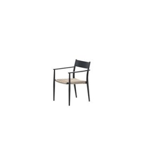 Richmond dining fauteuil - carbon black - natural - sand