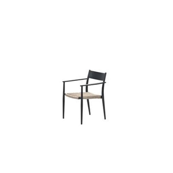 Richmond dining fauteuil - carbon black - natural - sand