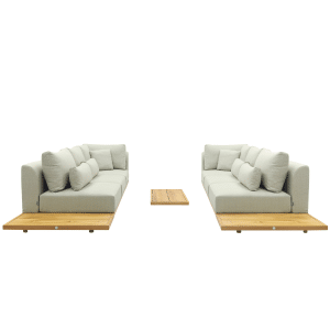 Suns Aspen Ibiza loungeset - Soft green - 2 loungetafel
