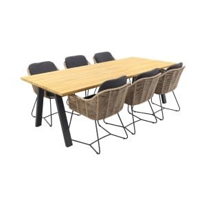 Taste Belmond naturel/Ambassador 240x100 cm. tuinset - 7-delig