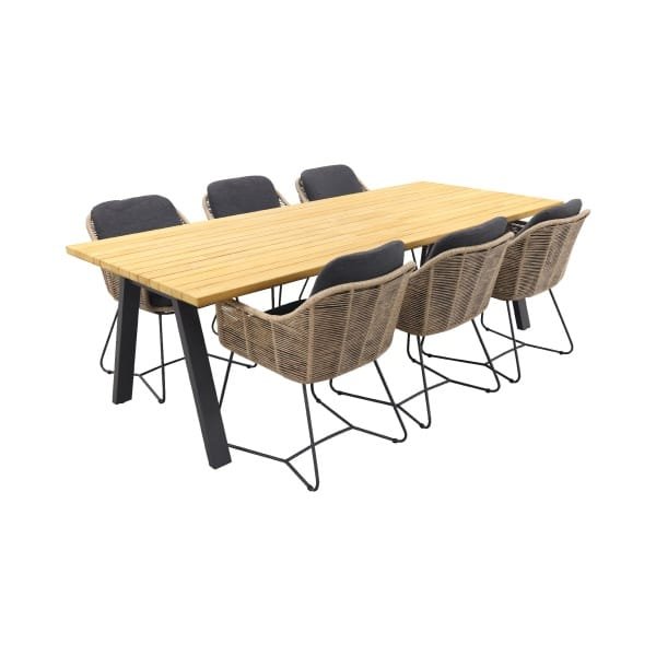 Taste Belmond naturel/Ambassador 240x100 cm. tuinset - 7-delig