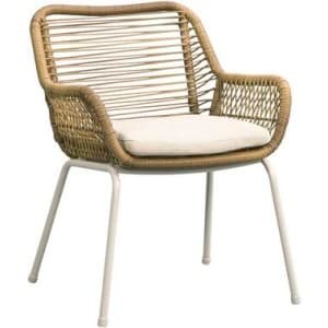 Terrasstoel Grand - wicker naturel - Leen Bakker