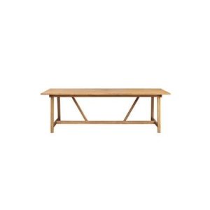 Tikamoon - Alba - Rechthoekige tuintafel in massief acacia voor 8 pers
