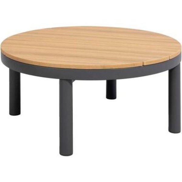 Tuintafel Soulac - antraciet - 31,5x75x75 cm - Leen Bakker
