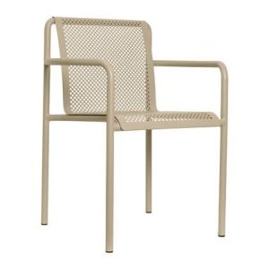 ferm LIVING Dapple Tuinstoel met Armleuning - Cashmere