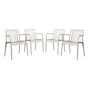 sweeek - Kunststof tuinstoel (set van 4)