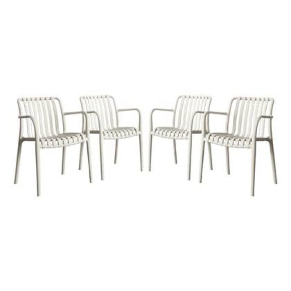 sweeek - Kunststof tuinstoel (set van 4)
