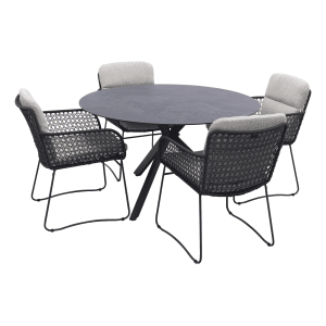 4 Seasons Aprilla/Locarno ronde tuinset - Ø130 cm. - 5-delig