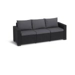 Allibert California Loungebank - 3 personen - Grafiet