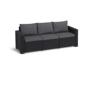 Allibert California Loungebank - 3 personen - Grafiet