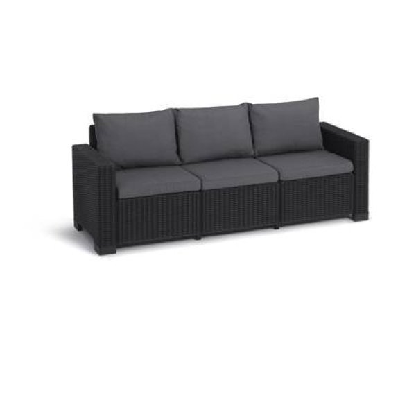 Allibert California Loungebank - 3 personen - Grafiet